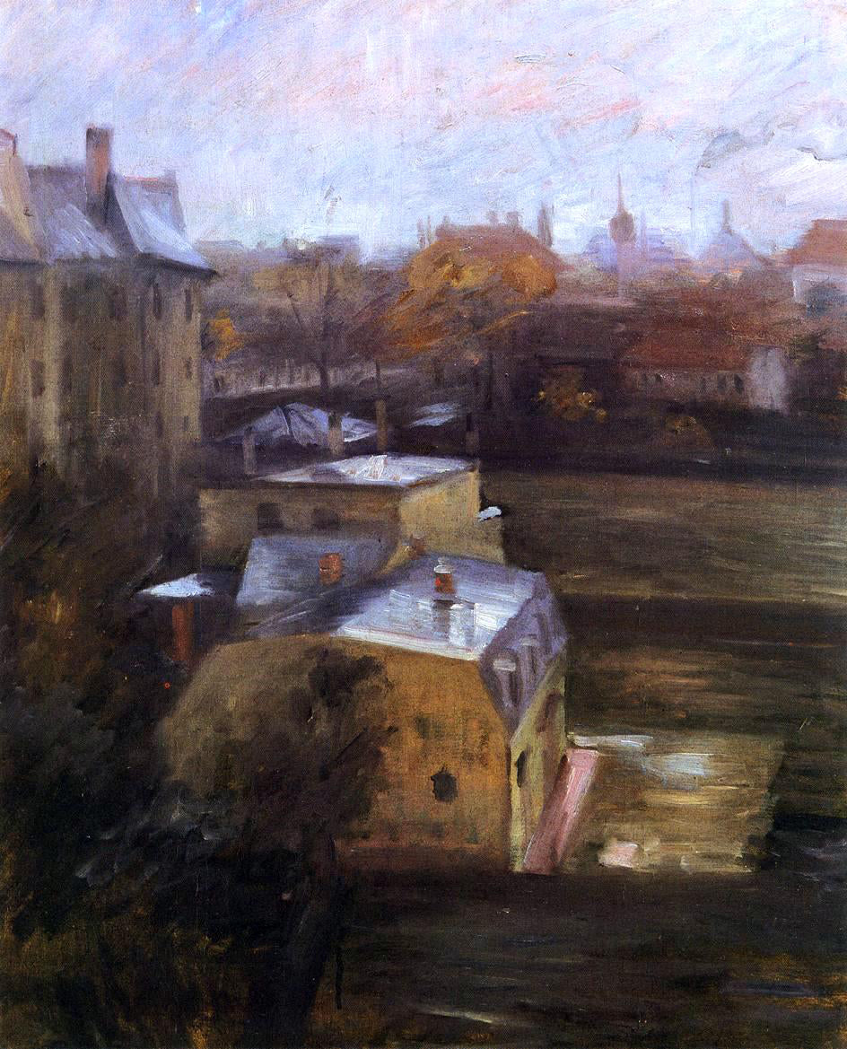 Lovis Corinth View from the Studio, Schwabing - Canvas Print