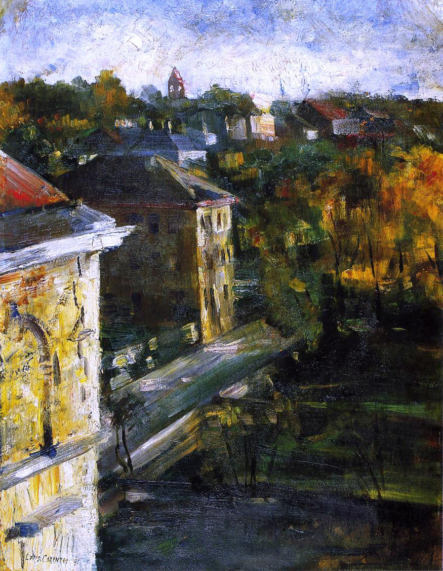 Lovis Corinth View from the Studio Window - Canvas Print