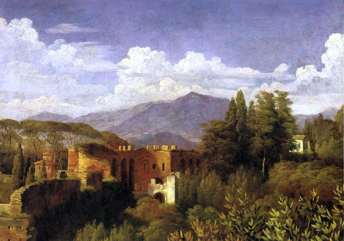 Francois-Edouard Picot View from the Villa Medici - Canvas Print