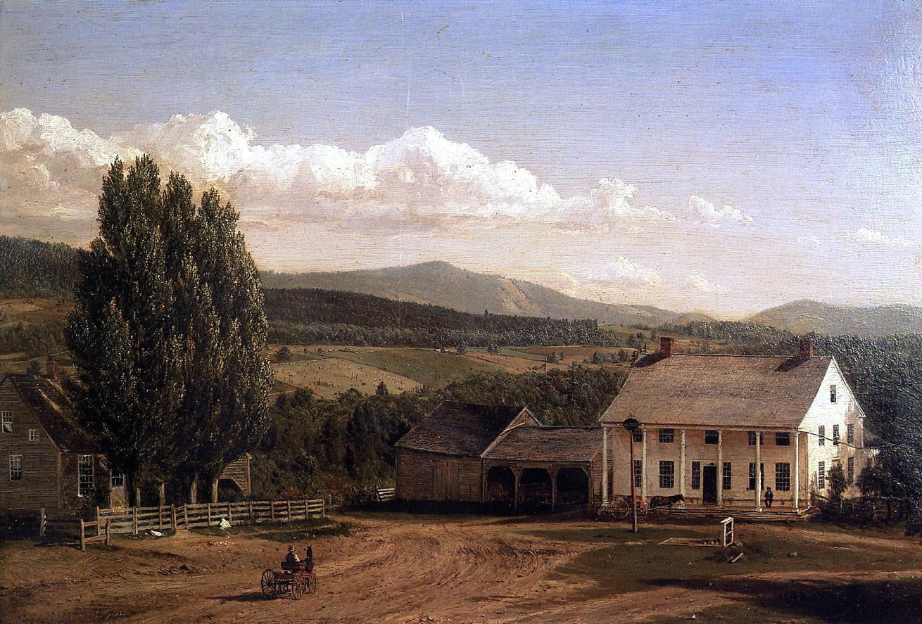 Frederic Edwin Church View in Pittsford, VT - Canvas Print