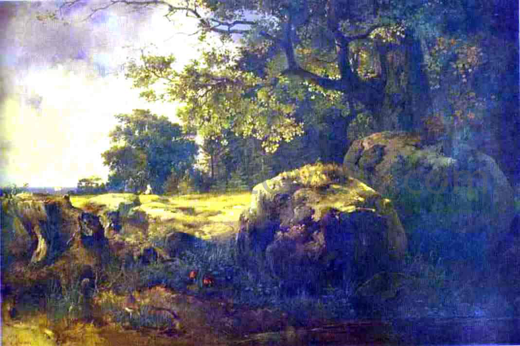 Alexei Kondratevich Savrasov View in the Neighbourhood of Oranienbaum - Canvas Print