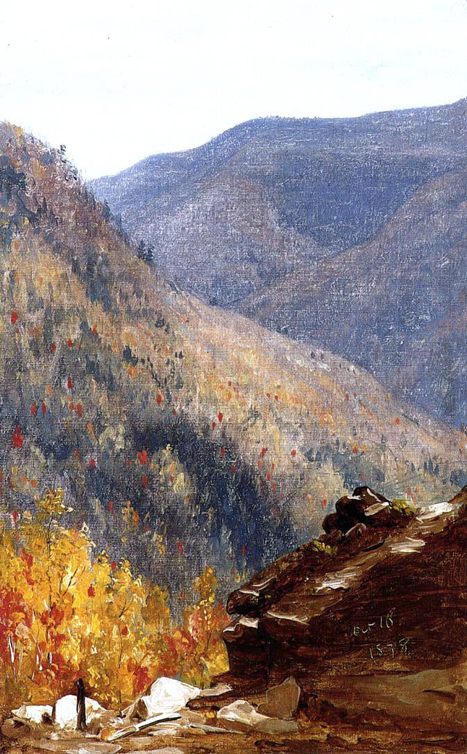 Sanford Robinson Gifford View near Kauterskill Clove - Canvas Print
