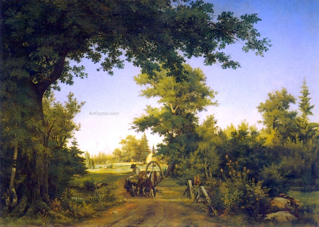 Ivan Ivanovich Shishkin View near Petersburg - Canvas Print