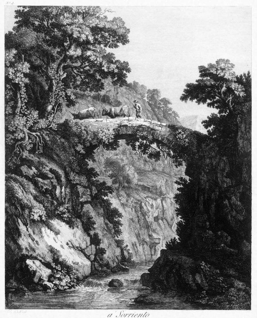 Georg Abraham Hackert View near Sorrento - Canvas Print