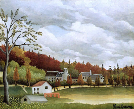 Henri Rousseau View of Bievre-sur-Gentilly - Canvas Print
