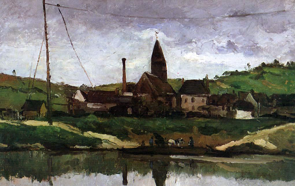 Paul Cezanne View of Bonnieres - Canvas Print