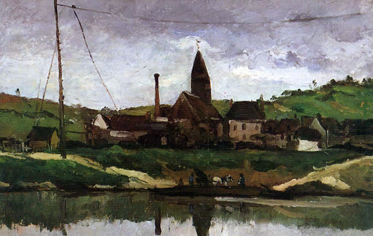 Paul Cezanne View of Bonnieres - Canvas Print