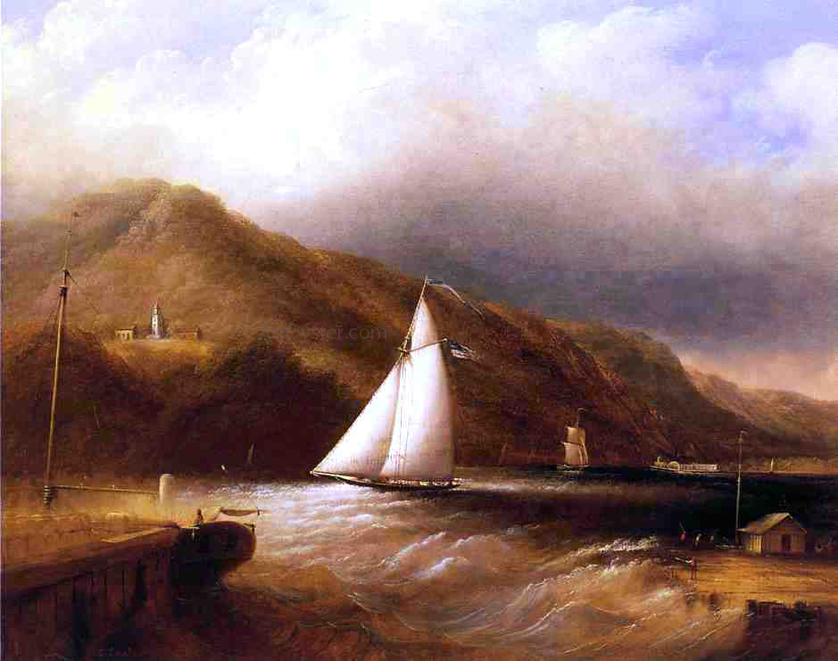 Edmund C Coates View of Caldwell's Landing - Canvas Print