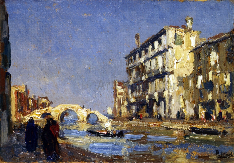 Beppe Ciardi View of Canareggio - Canvas Print