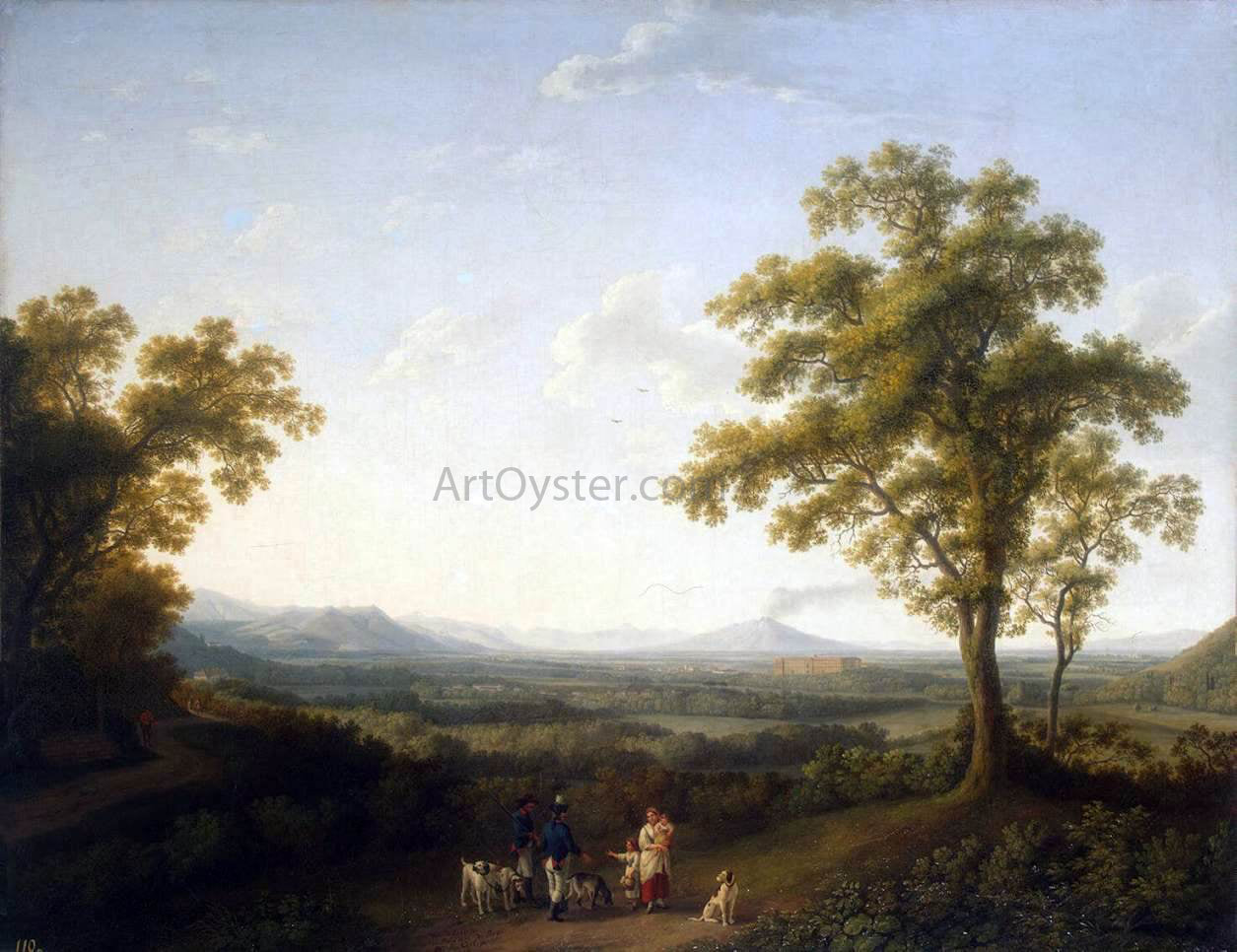 Jacob Philipp Hackert View of Caserta - Canvas Print