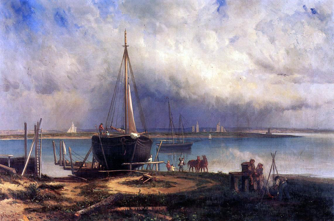 Frederick Rondel View of City Island - Canvas Print