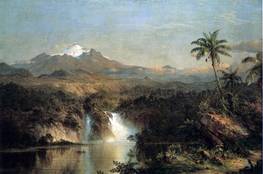 Frederic Edwin Church View of Cotopaxi - Canvas Print