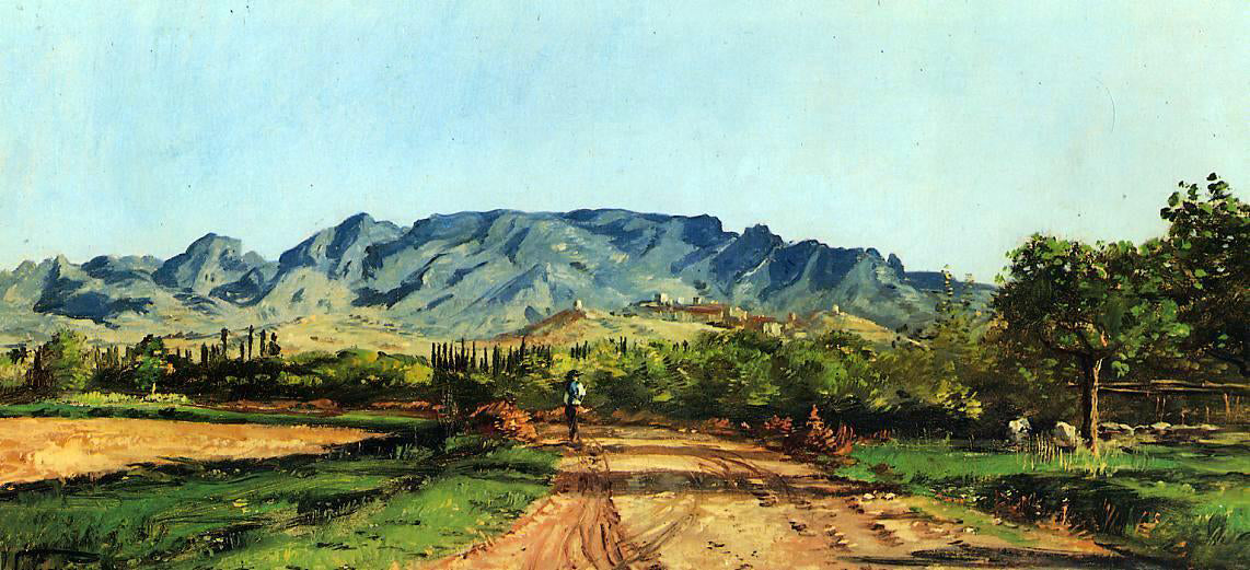 Paul-Camille Guigou View of Crest - Canvas Print