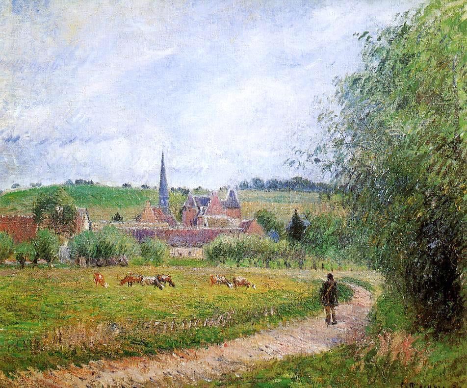 Camille Pissarro View of Eragny - Canvas Print