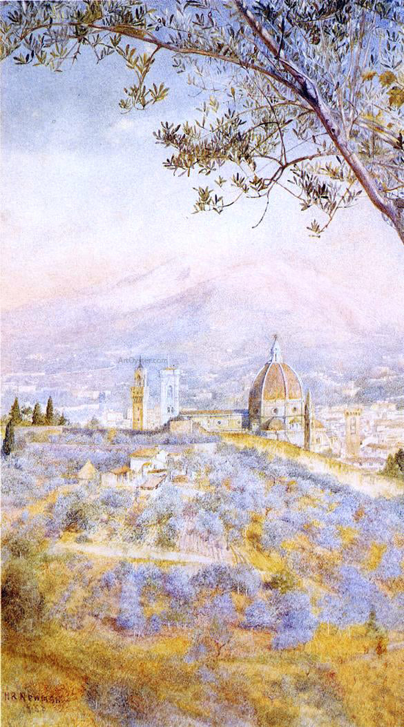 Henry Roderick Newman View of Florence from the East - Canvas Print