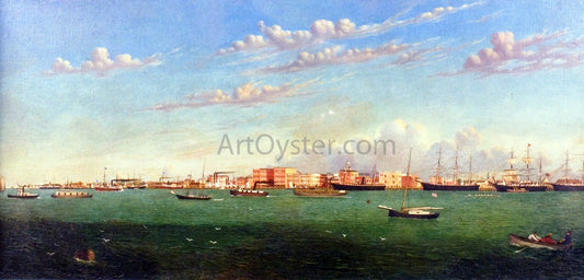 William Aiken Walker View of Galveston Harbor - Canvas Print