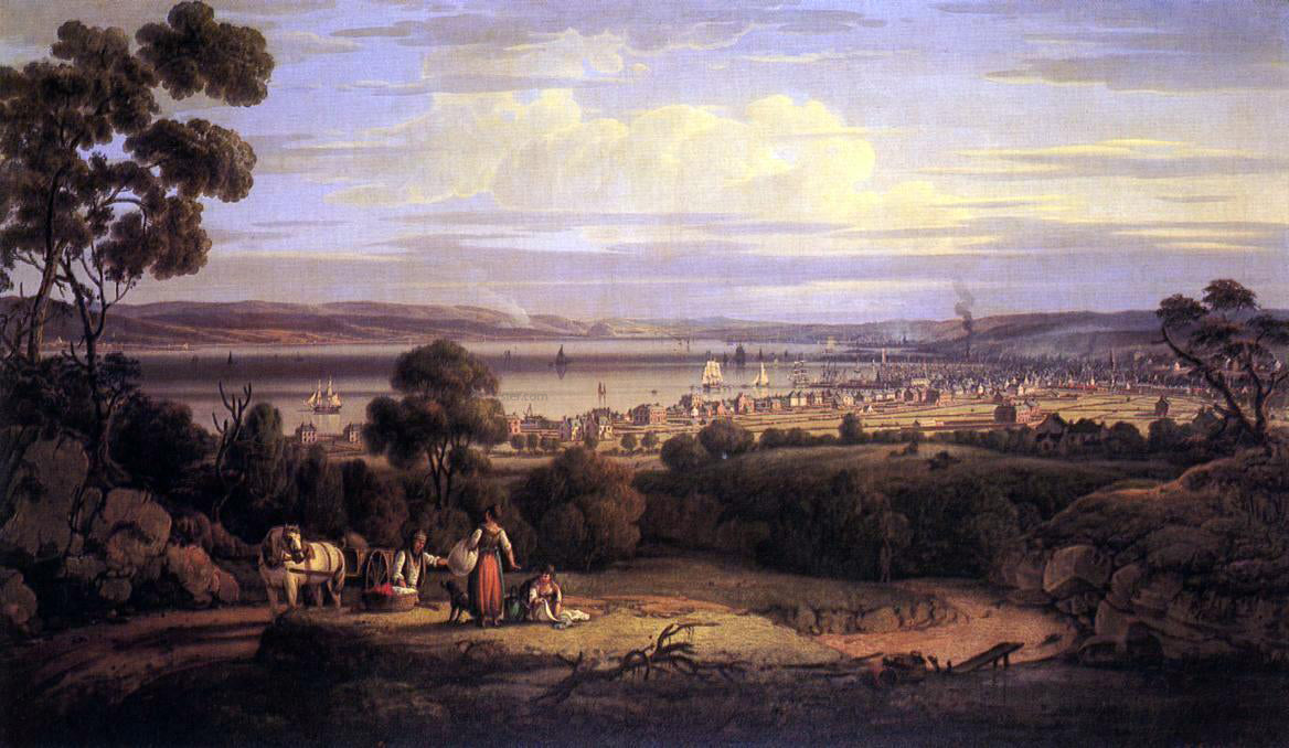 Robert Salmon View of Greenock, Scotland - Canvas Print