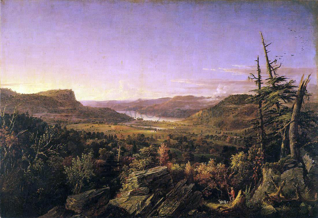 Jasper Francis Cropsey View of Greenwood Lake, New Jersey - Canvas Print