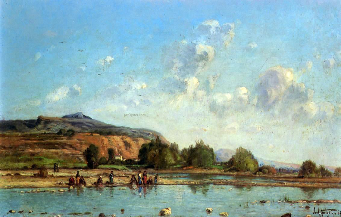 Paul-Camille Guigou View of Luberon - Canvas Print