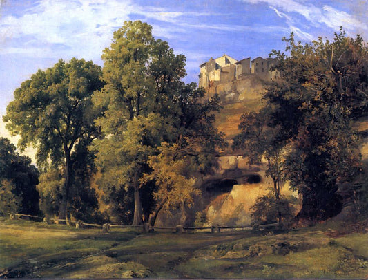 Jacques-Raymond Brascassat View of Marino, Morning - Canvas Print