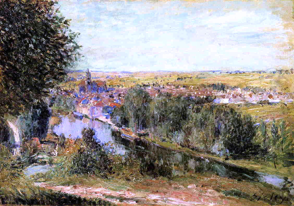 Alfred Sisley View of Moret - Canvas Print