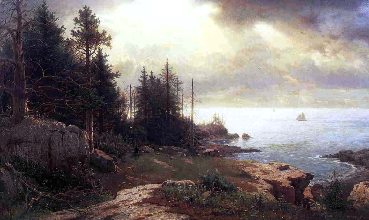William Stanley Haseltine View of Mount Desert - Canvas Print
