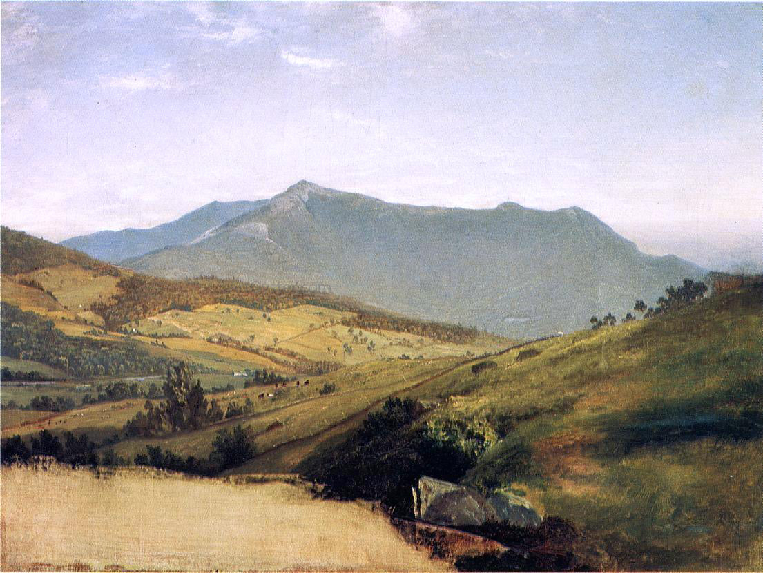 John Frederick Kensett View of Mount Mansfield - Canvas Print