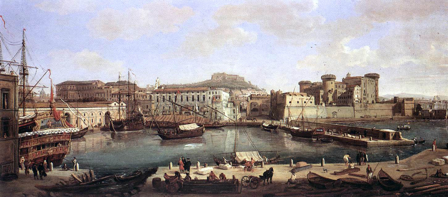 Caspar Andriaans Van Wittel View of Naples - Canvas Print