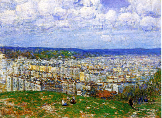 Frederick Childe Hassam View of New York from the Top of Fort George - Canvas Print