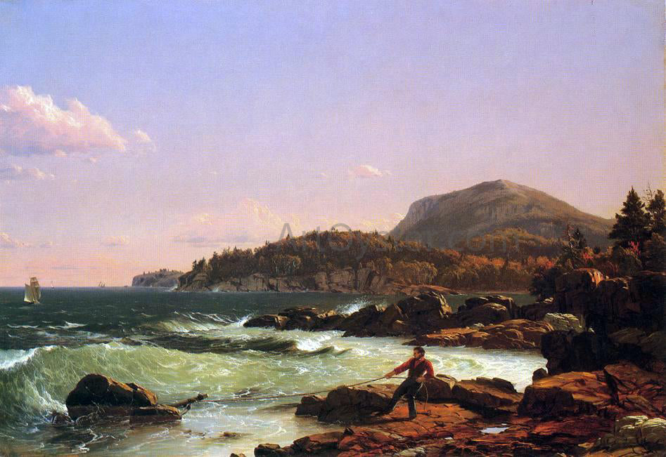 Frederic Edwin Church View of Newport Mountain, Mount Desert - Canvas Print