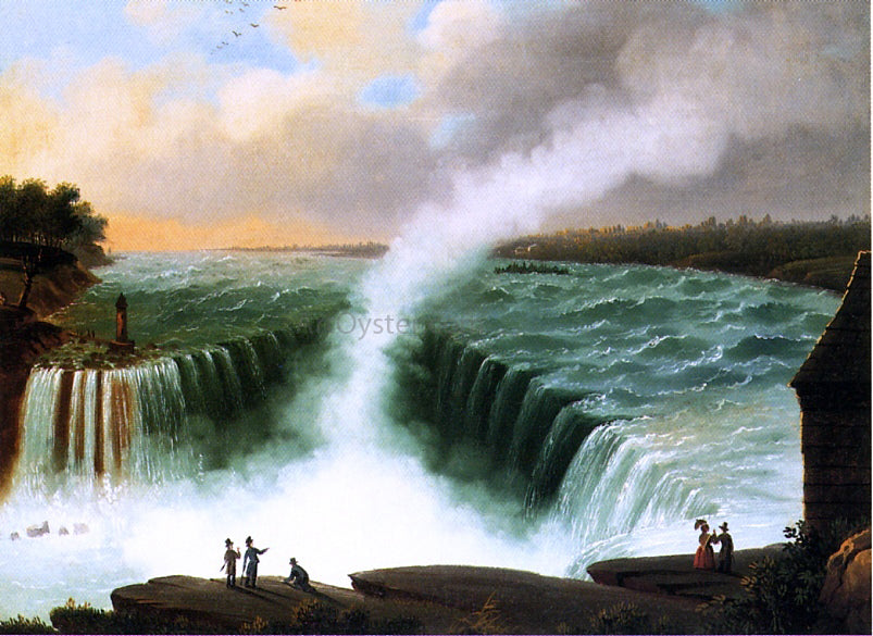 Nicolino Calyo View of Niagara Falls - Canvas Print