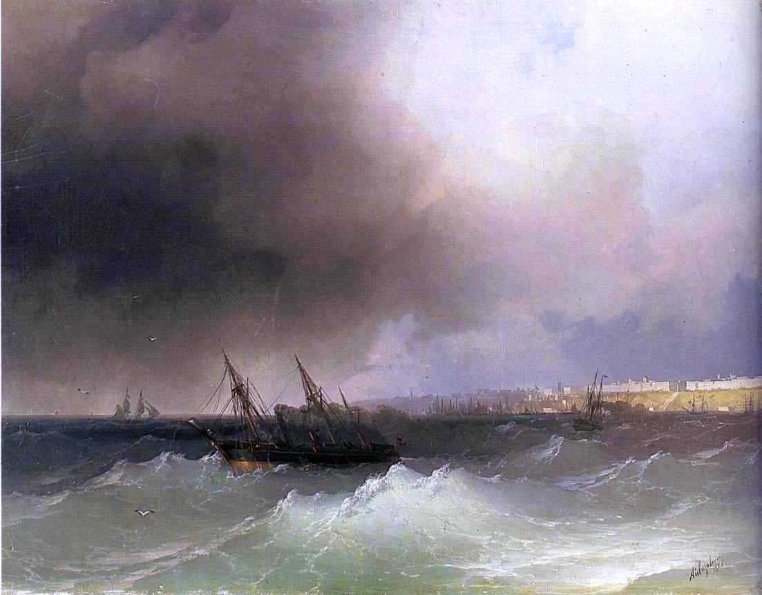 Ivan Constantinovich Aivazovsky View of Odessa - Canvas Print