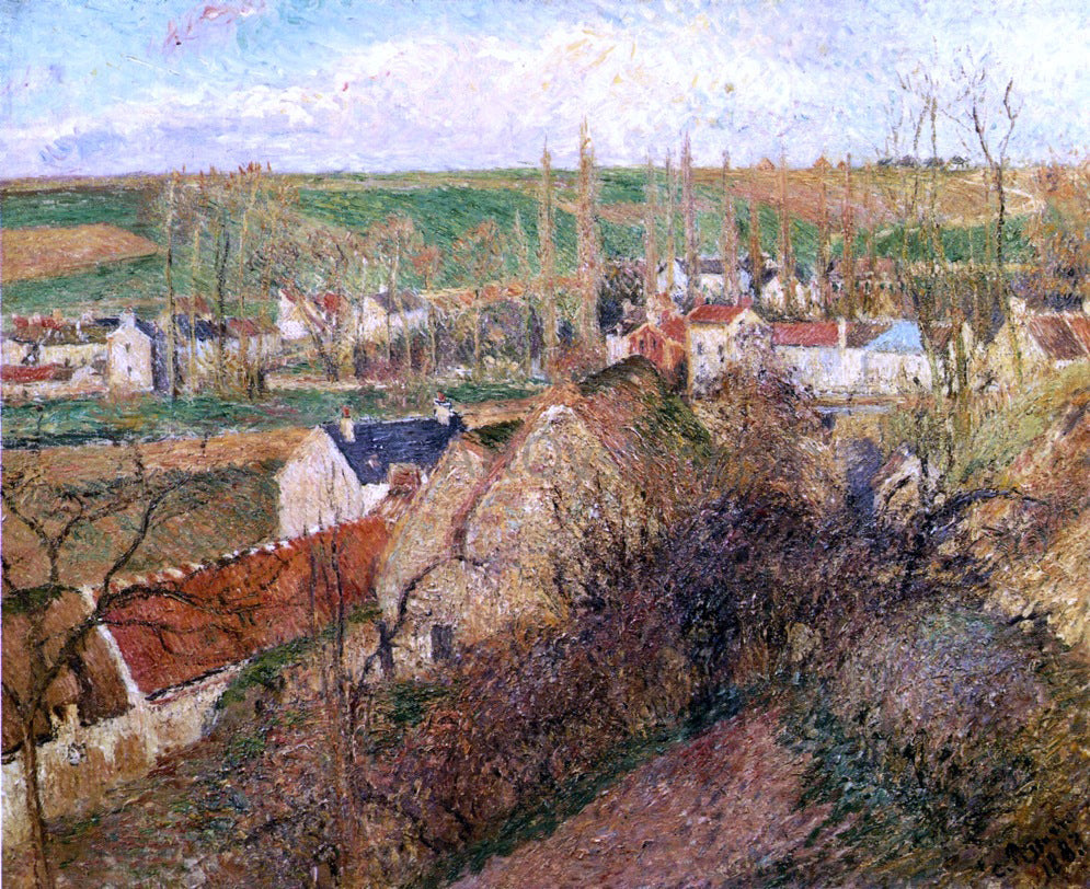 Camille Pissarro View of Osny near Pontoise - Canvas Print