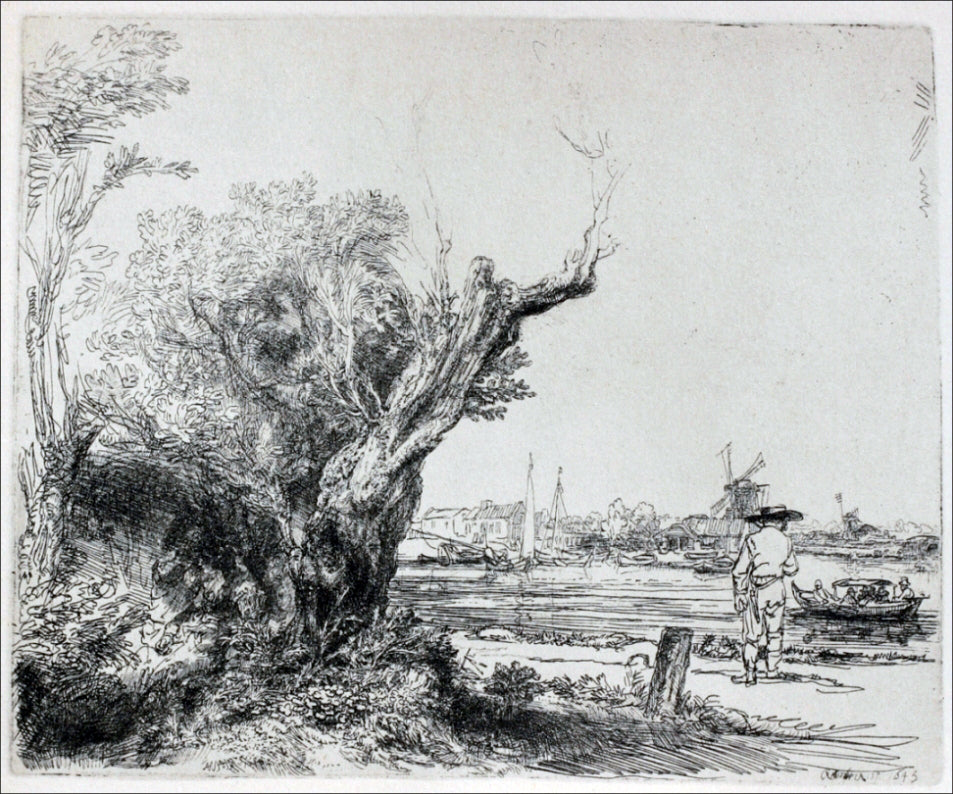 Rembrandt Van Rijn View of Ovmal near Amsterdam - Canvas Print