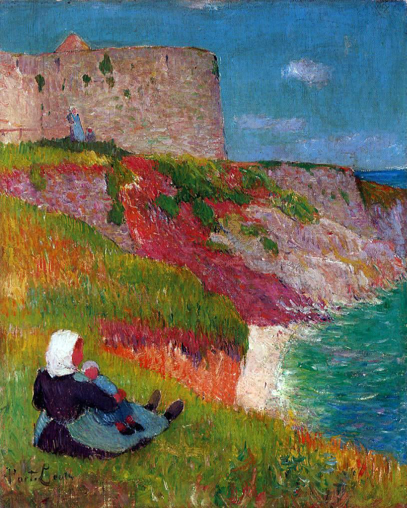 Henri Moret A View of Port Louis - Canvas Print