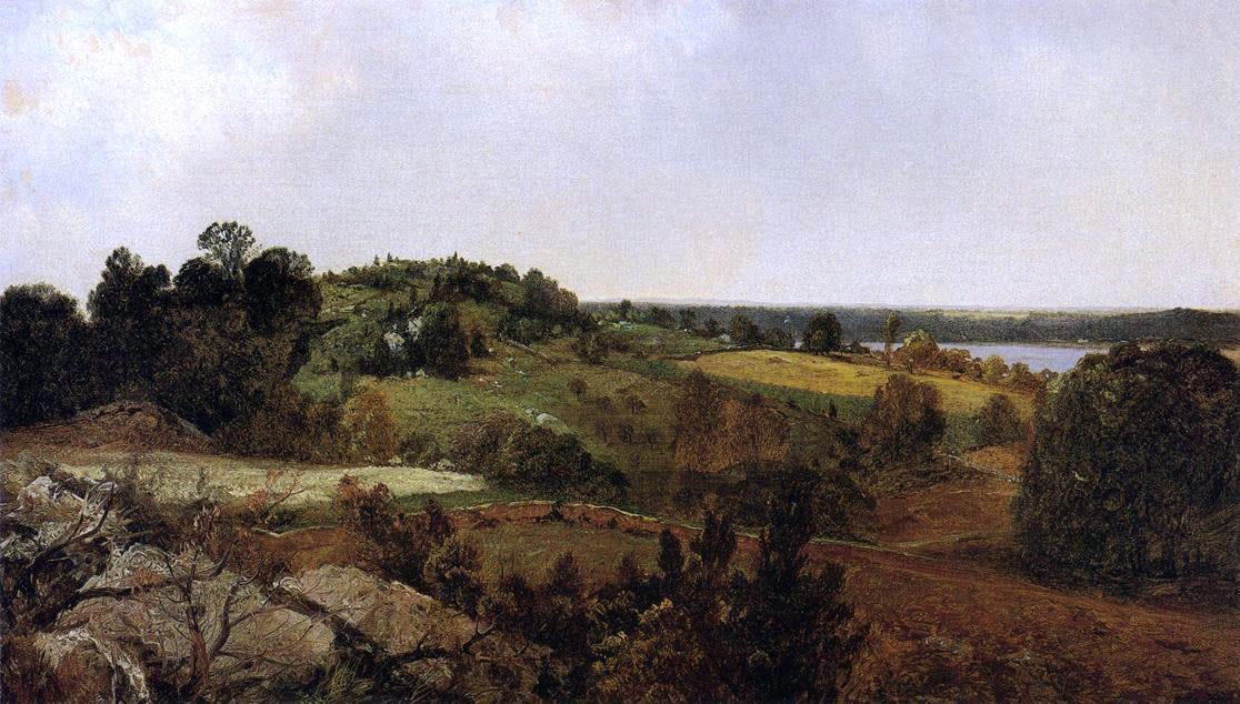 John Frederick Kensett View of Rhode Island - Canvas Print