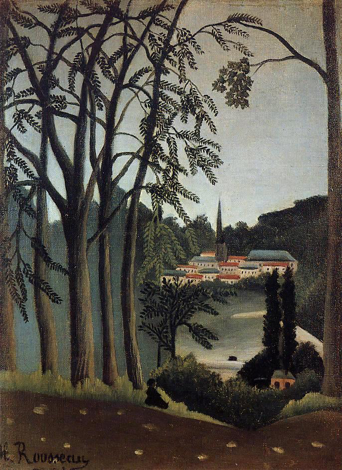 Henri Rousseau View of Saint Cloud - Canvas Print