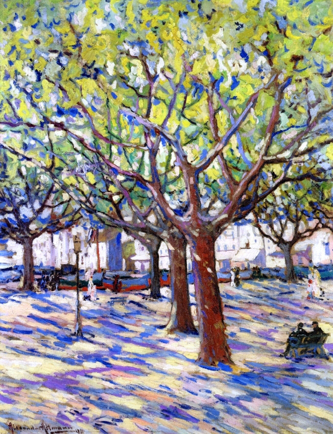 Alexandre Altmann A View of Saint Tropez - Canvas Print