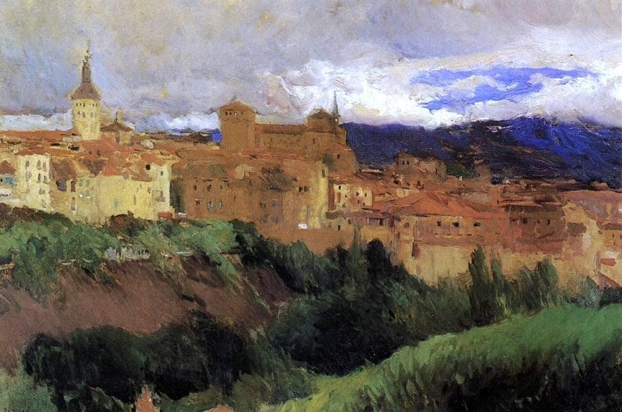 Joaquin Sorolla Y Bastida View of Segovia - Canvas Print