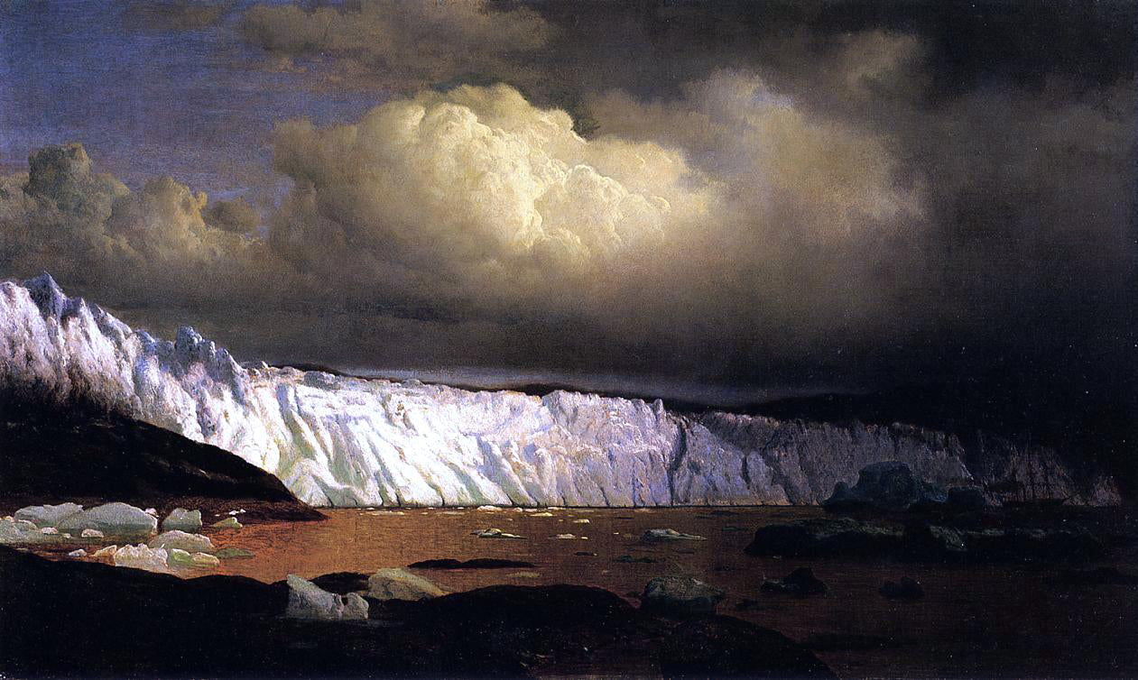 William Bradford View of Sermitsialik Glacier - Canvas Print