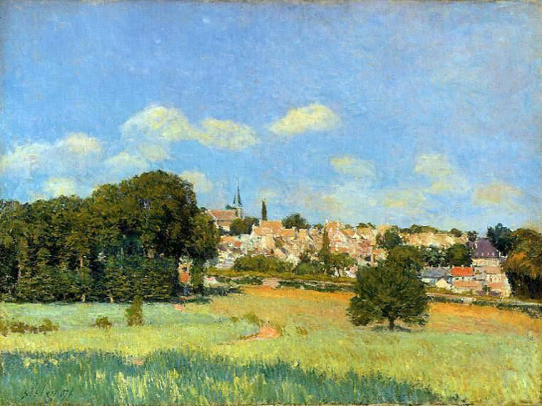 Alfred Sisley View of St. Cloud - Sunshine - Canvas Print