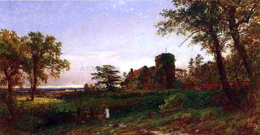 Jasper Francis Cropsey View of Stoke Poges - Canvas Print