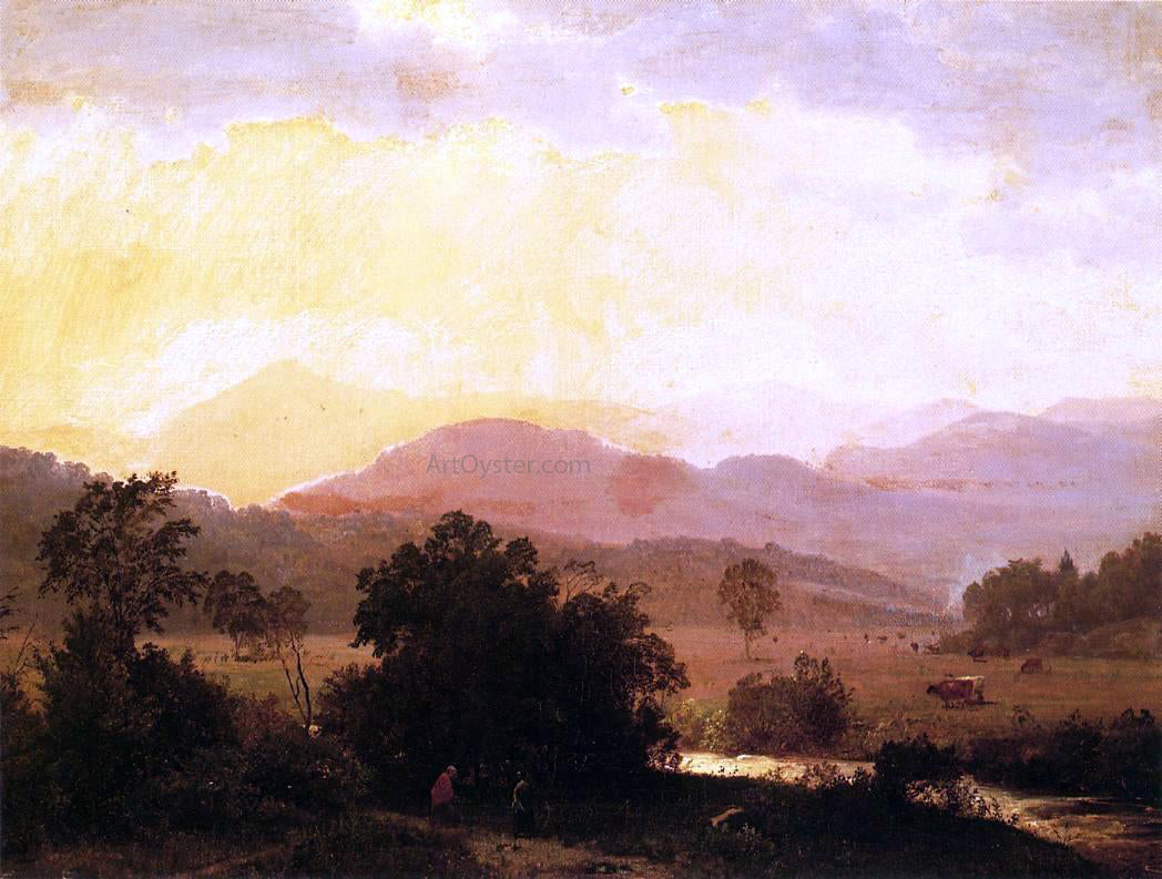 William Trost Richards View of the Adirondacks - Canvas Print