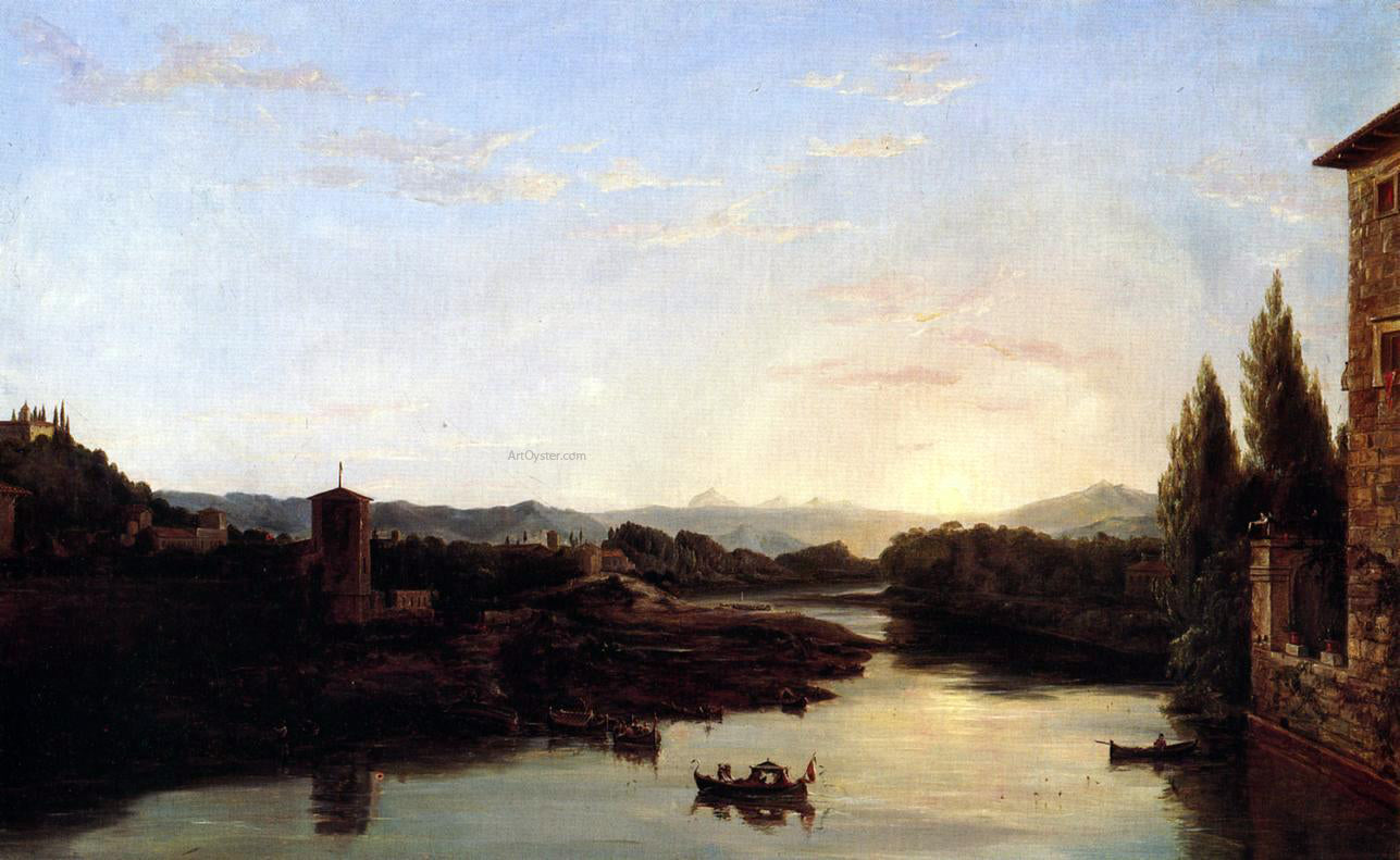 Thomas Cole View of the Arno - Canvas Print
