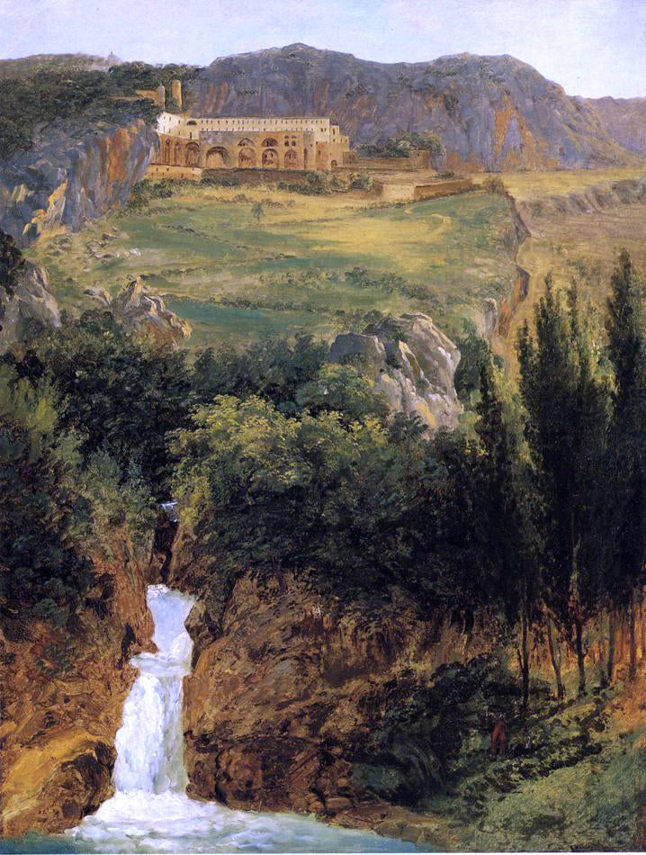 Antoine-Felix Boisselier View of the Benedictine Monastery at Subiaco - Canvas Print