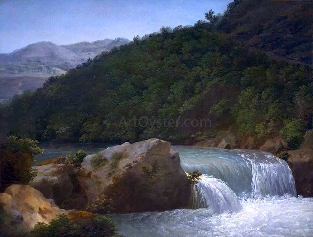Jean-Joseph-Xavier Bidauld View of the Cascade of the Gorge near Allevard - Canvas Print