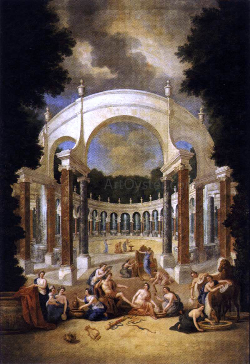 II Jean Cotelle View of the Colonnade at Versailles - Canvas Print