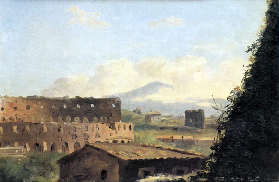 Pierre-Henri De Valenciennes View of the Colosseum - Canvas Print