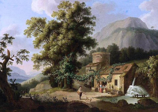Jacob Philipp Hackert View of the Copper-Mill in Vietri - Canvas Print