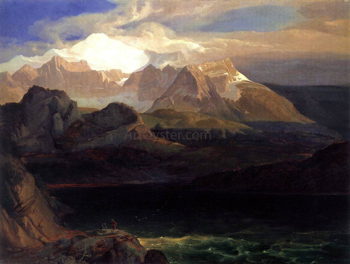Carl Rottmann View of the Eibsee - Canvas Print
